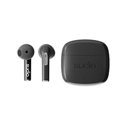 Sudio Écouteurs Sans Fil N2 IPX4 Semi Intra-auriculaires Bluetooth 5.2 Noir 