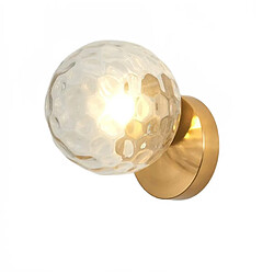 Universal Nordique LED Mur Lune Fer Décoration Moderne Escalier LED Maison Chevet Rond Verre Mur Lampe Bois Appliques E27 (G) 