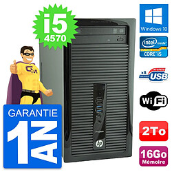 PC Tour HP ProDesk 400 G1 Intel Core i5-4570 RAM 16Go Disque 2To Windows 10 Wifi · Occasion 