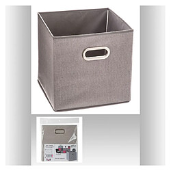 Atmosphera, Createur D'Interieur Boite de rangement pliable - 31 x 31 - Gris chiné