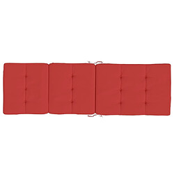 Maison Chic Lot de 2 Coussins Confort,Coussins de chaise longue rouge tissu oxford -GKD18782 pas cher