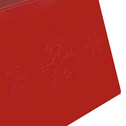 vidaXL Jupe de sapin de Noël Rouge Ø68x25 cm pas cher