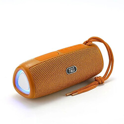 Yonis Enceinte Bluetooth LED TWS Son Clair FM USB Enceinte Bluetooth LED TWS Son Clair Radio FM Autonomie 3H USB TF V5.3 Orange YONIS