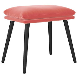 Maison Chic Repose-pied,Tabouret confortable Rose 45x29,5x35 cm Velours -MN12363