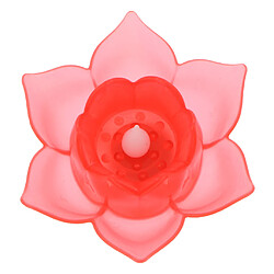 Eau flottante de lampe de lotus de LED souhaitant la bougie artificielle rouge