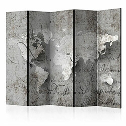 Paris Prix Paravent 5 Volets Map & Letter 172x225cm