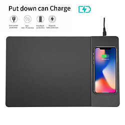 Universal Qi Wireless Rechargeable Mouse Pad Chargeur de bureau pour PC Accessoires d'ordinateur de haute qualité | Mouse Pad