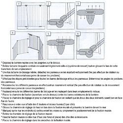 Bcelec B101201 Barrière de sécurité grille de protection pour enfants pour cheminée et escaliers longeur totale 3 mètres