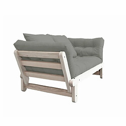 Avis Inside 75 Banquette méridienne futon BEAT pin naturel tissu gray couchage 75*200 cm.