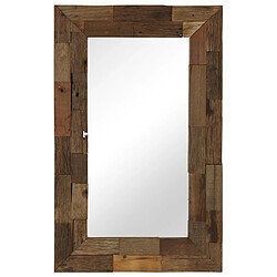 vidaXL Miroir Bois de récupération massif 50 x 80 cm 