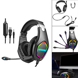 Avis casque de jeu rgb écouteurs écouteurs d'ordinateur