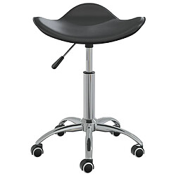 vidaXL Chaise de bureau Noir Similicuir