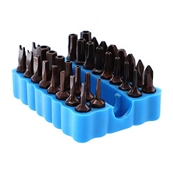 32 trous en plastique bleu vis Bit Holder pas cher