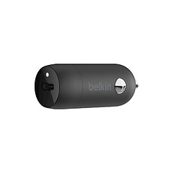 Belkin Chargeur de voiture USB-C 20 W (charge rapide pour iPhone, Samsung, Google Pixel, etc., noir)