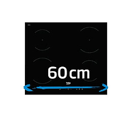 Avis Table de cuissson à induction 60cm 3 feux 7200w noir - hii63405mt - BEKO