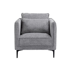 Vente-Unique Fauteuil en tissu gris TORMELDA