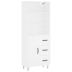 Maison Chic Buffet,Meuble de Rangement,commode pour salon,Cuisine Blanc 69,5x34x180 cm Bois d'ingénierie -MN59758