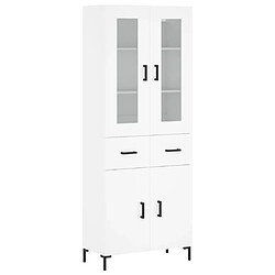 Maison Chic Buffet,Meuble de Rangement,commode pour salon,Cuisine Blanc 69,5x34x180 cm Bois d'ingénierie -MN42937