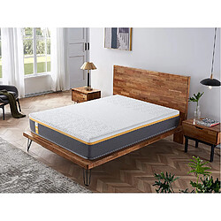 Sensoreve Matelas Ypsilon Ferme, latex et mémoire de forme - 90x190cm - Épaisseur 28cm-Soutien Tonique Parfait & Enveloppant 