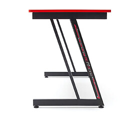 Avis Pegane Bureau gamer, table de jeu coloris noir, rouge - Longueur 120 x Hauteur 75 x Profondeur 60 cm