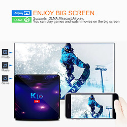 K10 Smart TV Box Android 9.0 8K Décodage vidéo Lecteur multimédia UHD 4K Amlogic S905X3 4 Go / 128 Go 2.4G / 5G WiFi bi-bande WiFi