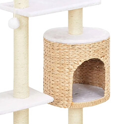 Arbre à chat avec griffoirs,niche pour chat en sisal Herbiers marins -MN26524 pas cher