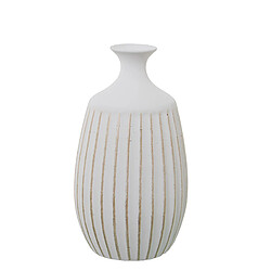 Vase Alexandra House Living Blanc Doré Céramique 23 x 23 x 37 cm