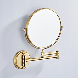 Universal Miroir de bain en laiton et or 8 pouces miroir de maquillage de salle de bain pliant miroir rétractable double face