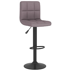 vidaXL Tabouret de bar Taupe Tissu