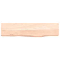 Maison Chic Étagère murale flottante,Etagère de rangement 40x10x6 cm bois de chêne massif non traité -MN27901