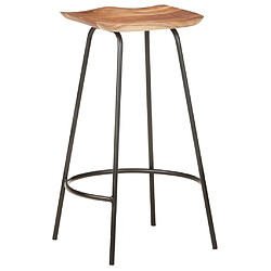 Acheter vidaXL Tabourets de bar lot de 2 bois d'acacia solide