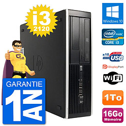 PC HP Compaq 6200 Pro SFF Intel i3-2120 RAM 16Go Disque Dur 1To Windows 10 Wifi · Occasion 