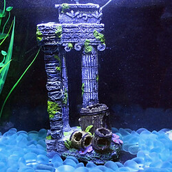 Universal 1 pièce 24cm Colonne romaine Colonne romaine Aquarium Décoration Aquarium Paysage Maison Bureau Décoration Résine Rome ancienne encore | Décorations