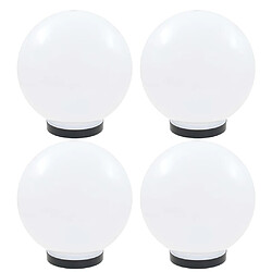 vidaXL Lampes à LED sous forme de boule 4 pcs Sphérique 25 cm PMMA