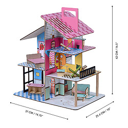 Acheter Olivia's Little World 360 Enfants Maison De Poupée En Bois - 3,5 "Poupées Et 12 Accessoires Multi TD-13260C