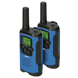 Alecto Lot de deux talkie-walkies pour enfants, Portée jusqu’à 7 kilomètres FR-115BW Bleu-Noir