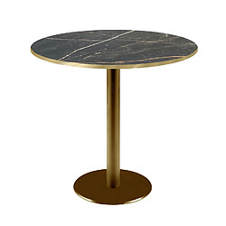 Restootab Table Ø70cm Rome bistrot marbre feu