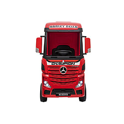 Camion électrique pour enfants avec télécommande - Mercedes Actros - Idéal pour les enfants de 3 à 8 ans - Couleur Rouge - Devessport