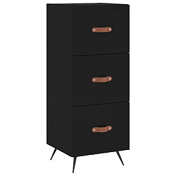 vidaXL Buffet Noir 34,5x34x90 cm Bois d'ingénierie