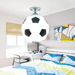 Universal 20cm Football Plafonnier Football LED Plafonnier Intérieur Bar Chambre Enfant Chambre Éclairage Garçon Lampe Home Noir(Le noir) 