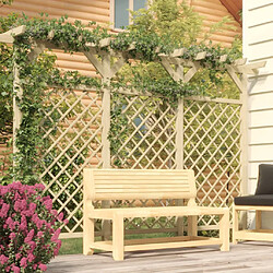 vidaXL Clôture à treillis de jardin avec pergola 300x50x200 cm Pin