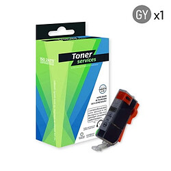 TONER SERVICES Compatible Canon CLI526GY - Cartouche d'Encre Grise haute capacité