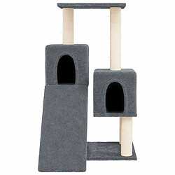 Avis Arbre à chat avec griffoirs,niche pour chat en sisal Gris foncé 82 cm -MN13889