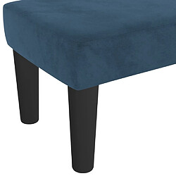 Acheter vidaXL Banc Bleu foncé 70x30x30 cm Velours