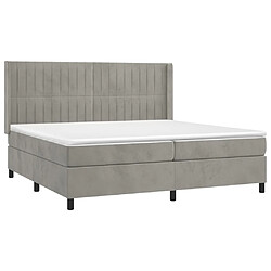 Acheter Sommier à lattes,Cadre à lattes de lit pour Adulte matelas et LED Gris clair 200x200 cm -MN28026