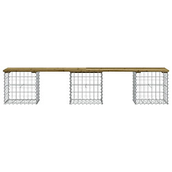 Avis Maison Chic Banc de jardin | Banquette de jardin | Chaise Relax design gabion 203x44x42 cm bois de pin imprégné -MN65592