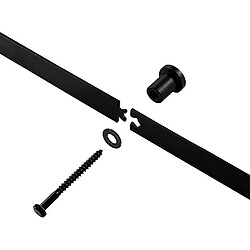 Quincaillerie Kit de Rail pour Porte Coulissante Forme de J - 6FT/183cm