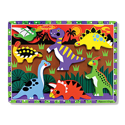 Melissa & Doug Puzzle à Grosses Pièces en Bois - Dinosaures 