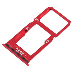 Wewoo Plateau pour carte SIM + pour SIM / pour Micro SD pour Vivo X20 (Rouge)