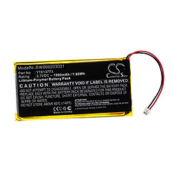 vhbw Batterie remplacement pour xDuoo YT613773 pour lecteur de musique MP3 (1900mAh, 3,7V, Li-polymère)